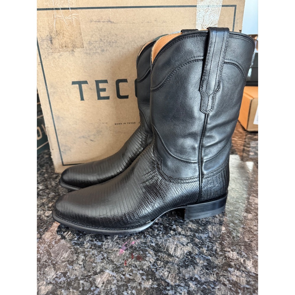Tecovas‎ The Nash Midnight Lizard Western Boots Black Mens 12 D M10007MID0120D